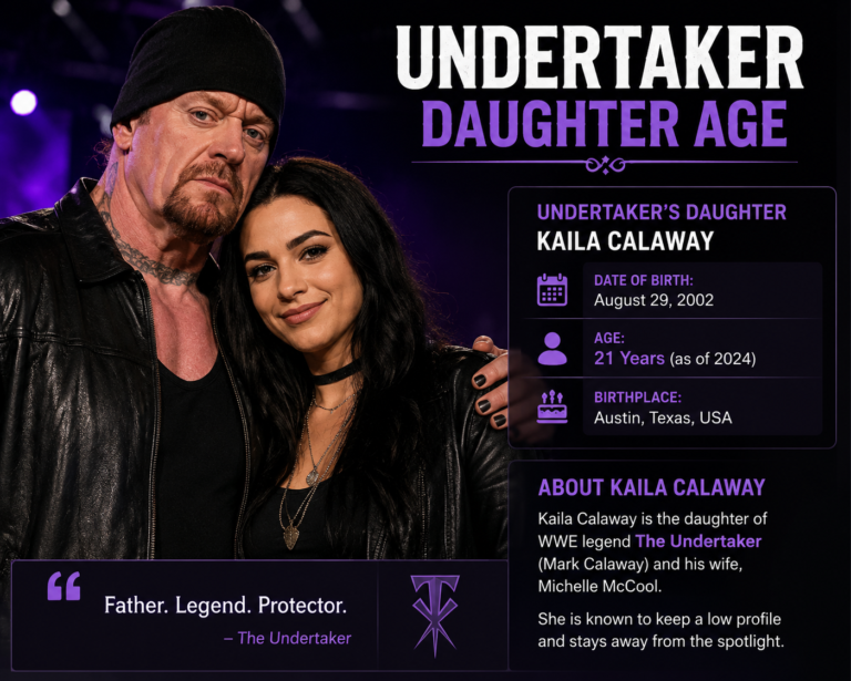 "undertaker daughter age"